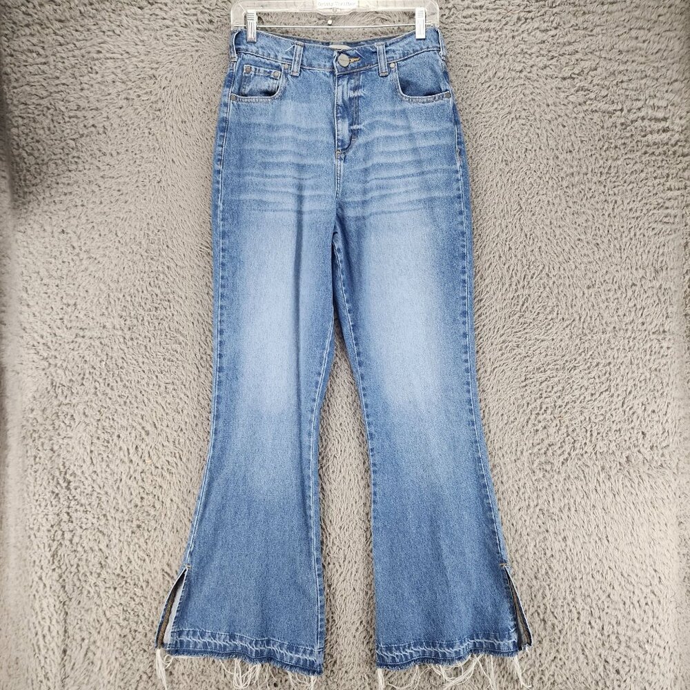 Ossira Jeans Womens 26 Blue Cotton High Rise Flare *GUC*